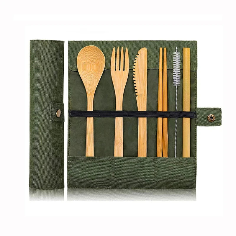 Bamboo Cutlery Travel Set