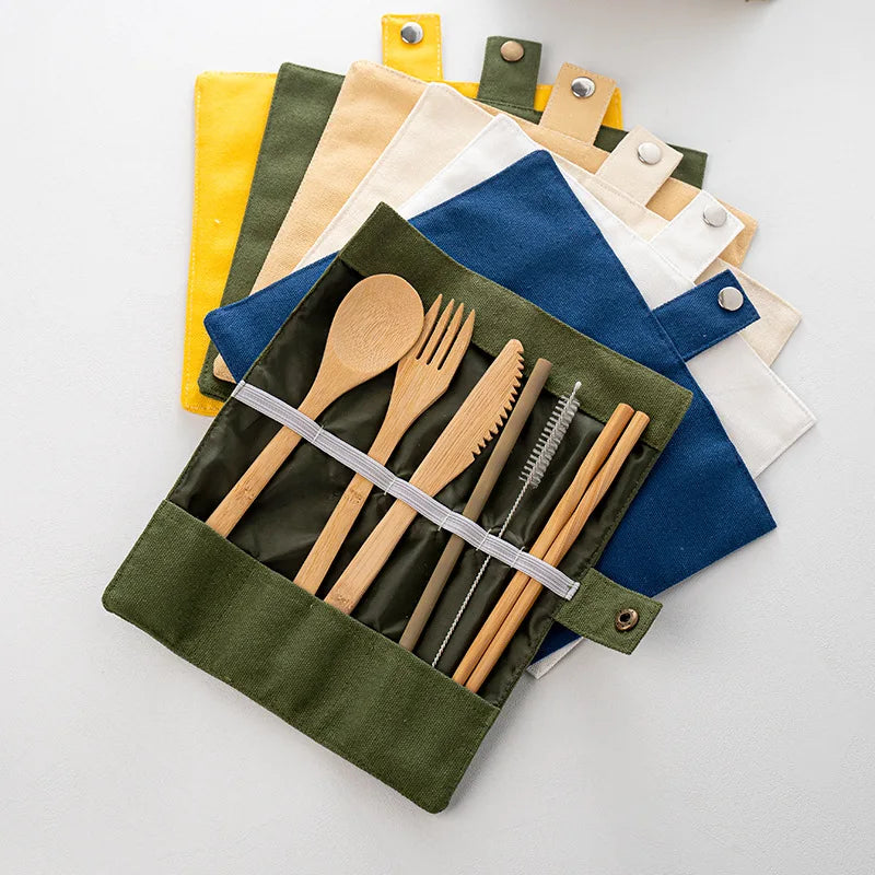 Bamboo Cutlery Travel Set