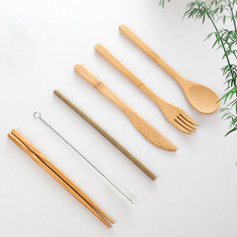 Bamboo Cutlery Travel Set
